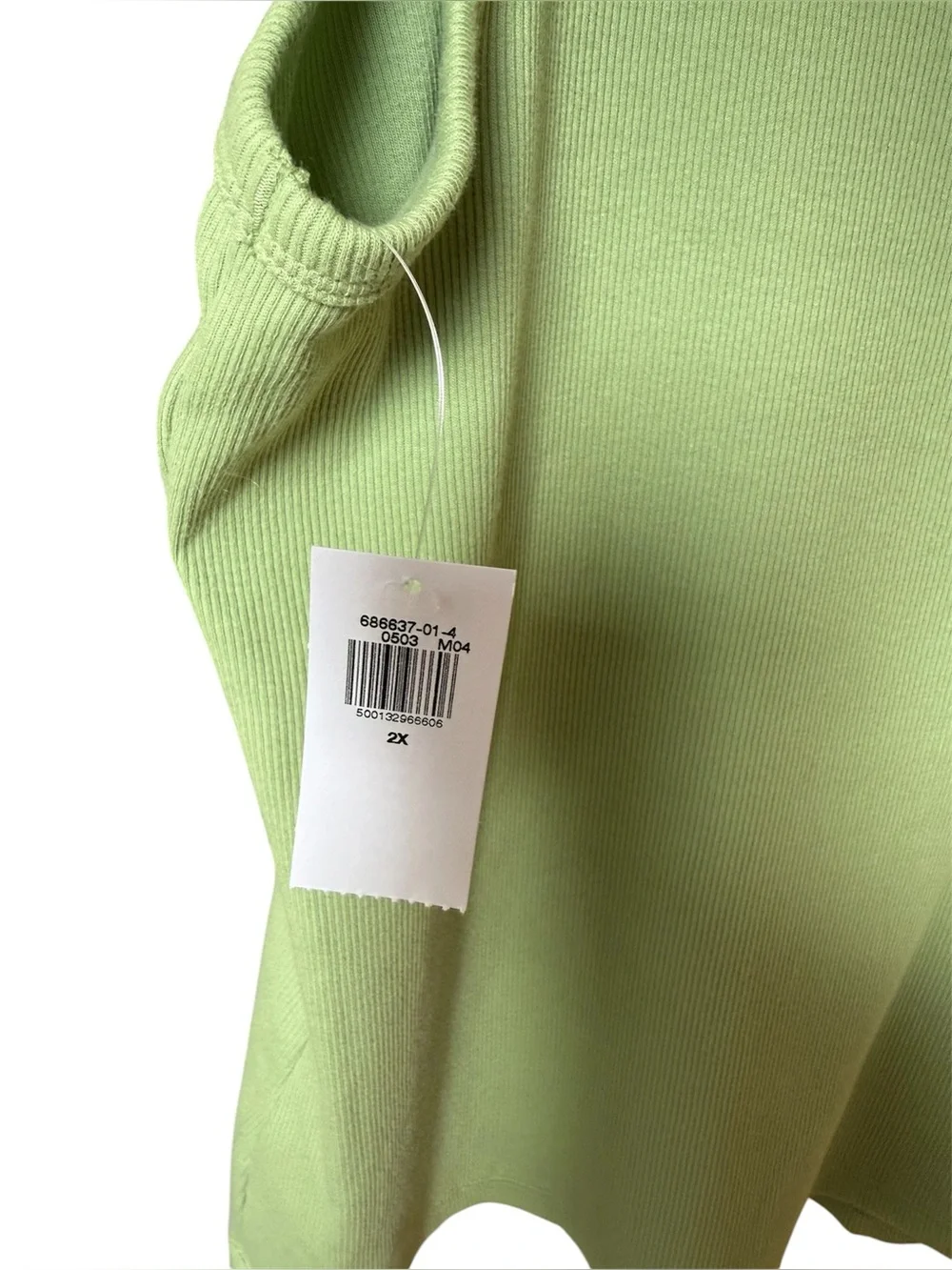 Old Navy Ruffled Shoulder V‑Neck Tank Top - Sage Green. Women’s Size 2x. BNWT - Picture 4 of 5